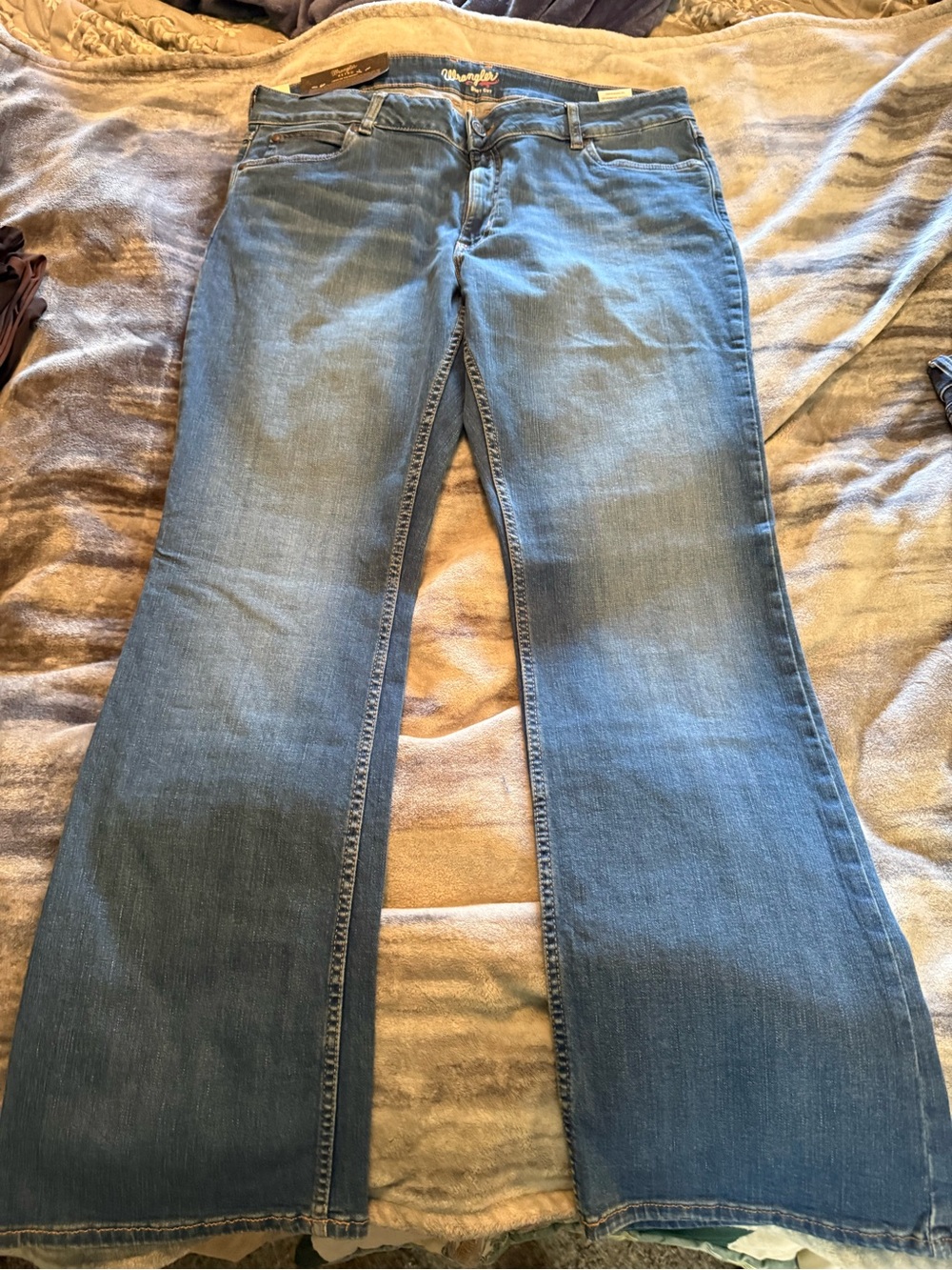 Wrangler Light Blue Flare Jeans for Women